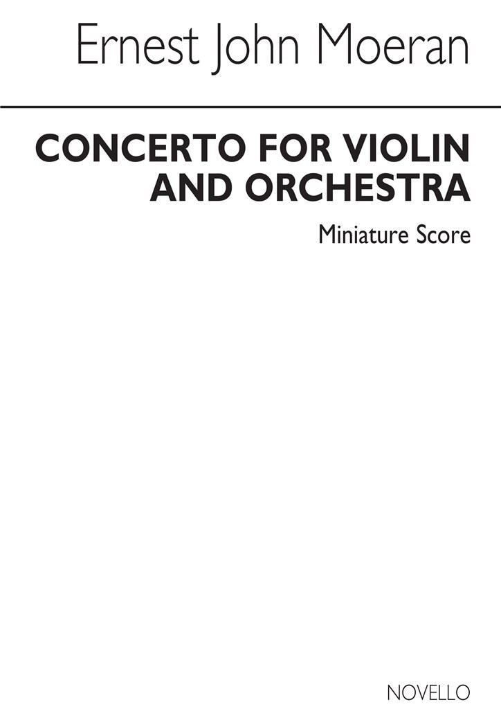 Concerto For Violin (Miniature Score)